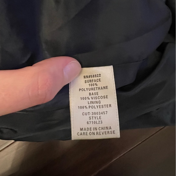 Max Studio Leather Jacket! NEW - Picture 7 of 8